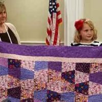 8yr old makes a quilt