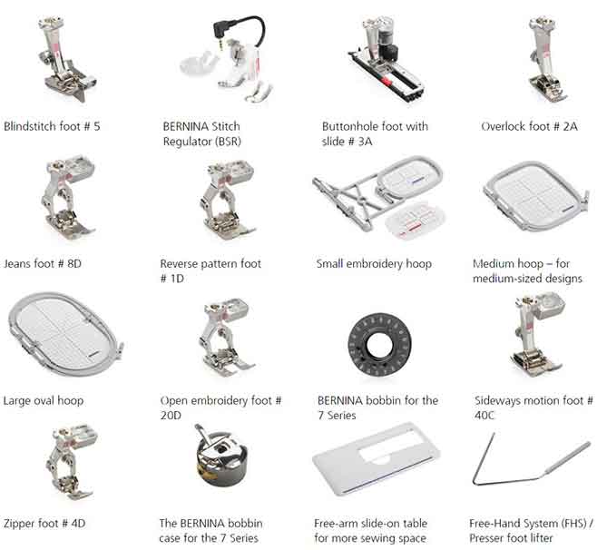 bernina 780 accessories