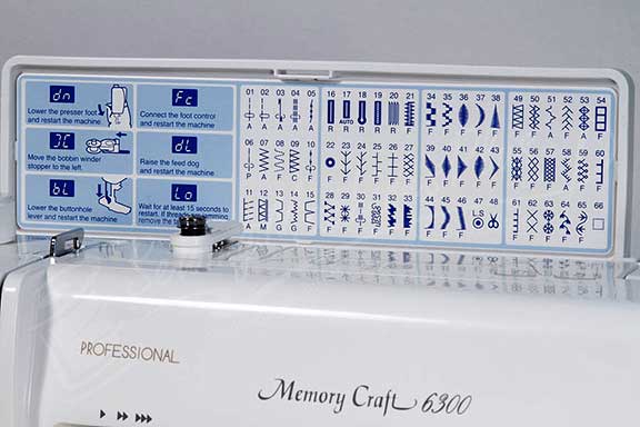 janome mc6300p patterns